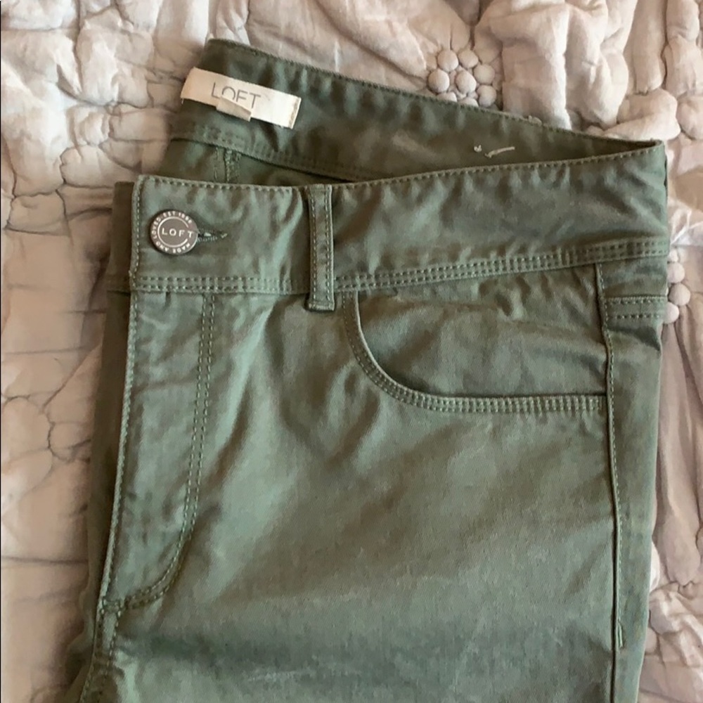 Loft Marisa jeans with raw edge hem